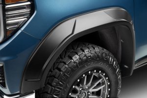 GMC Sierra 1500 Fender Flares - Husky Liners - DRT Style, Smooth Finish - Black - `19-`24